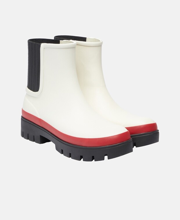

Резиновые сапоги Tory Burch, цвет Wool White