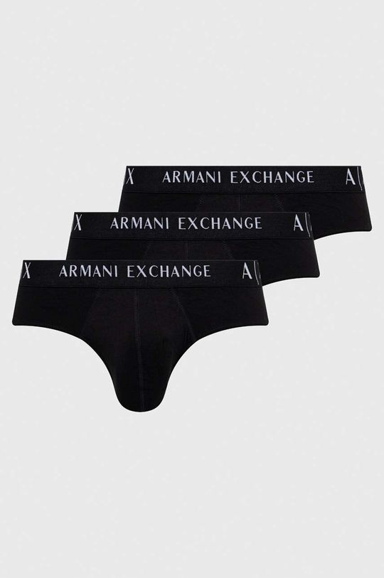 3 упаковки нижнего белья Armani Exchange, черный