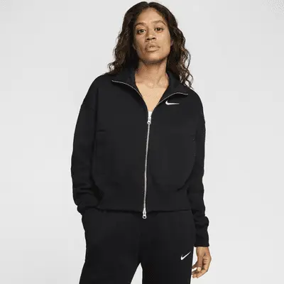 

Куртка Nike Sportswear Phoenix Fleece, цвет Black/Sail