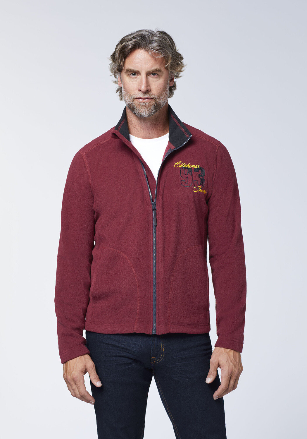 

Флисовая куртка Oklahoma Jeans Fleece Jacke, красный