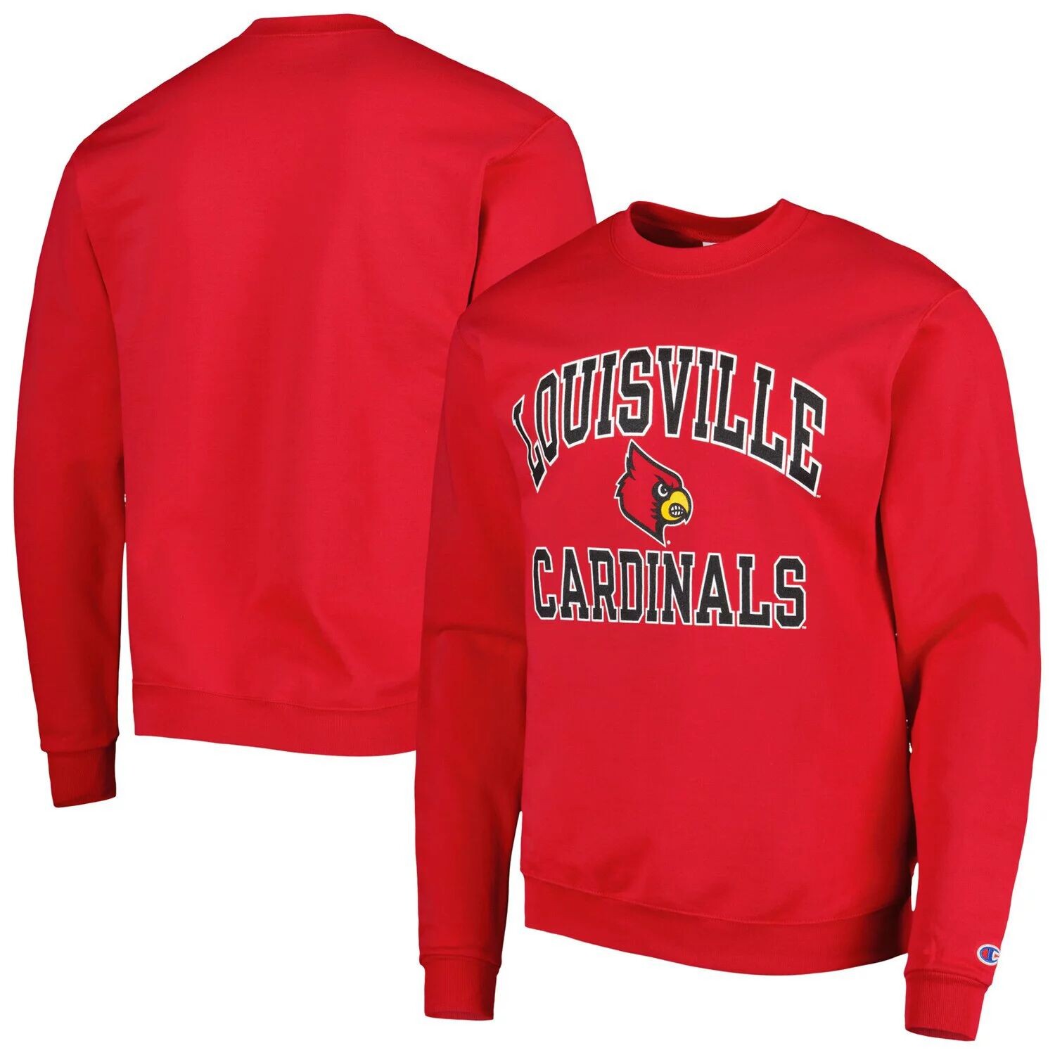

Мужской красный свитшот Louisville Cardinals High Motor Pullover Champion
