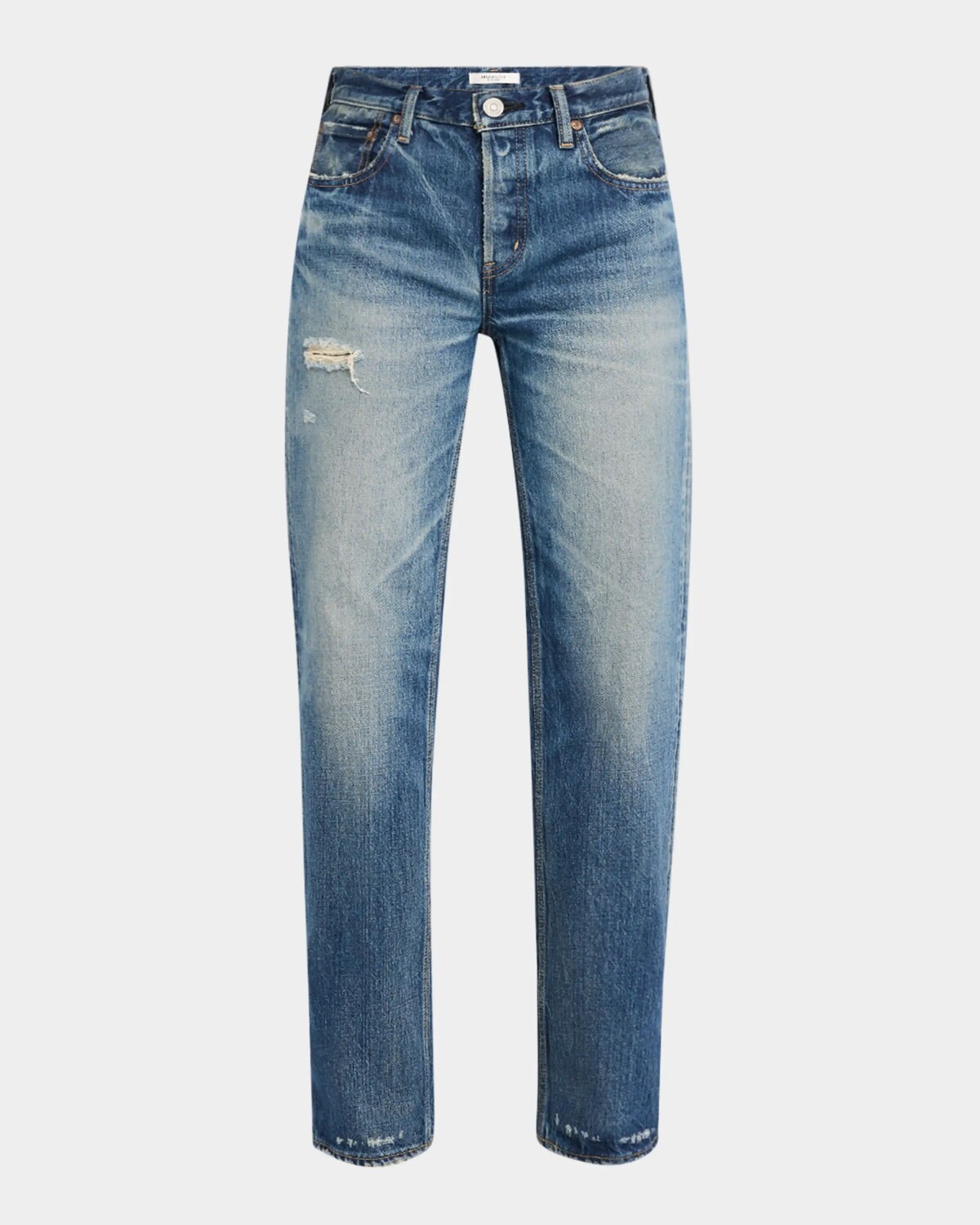 

Прямые джинсы Flemington с низкой посадкой Moussy Vintage, синий