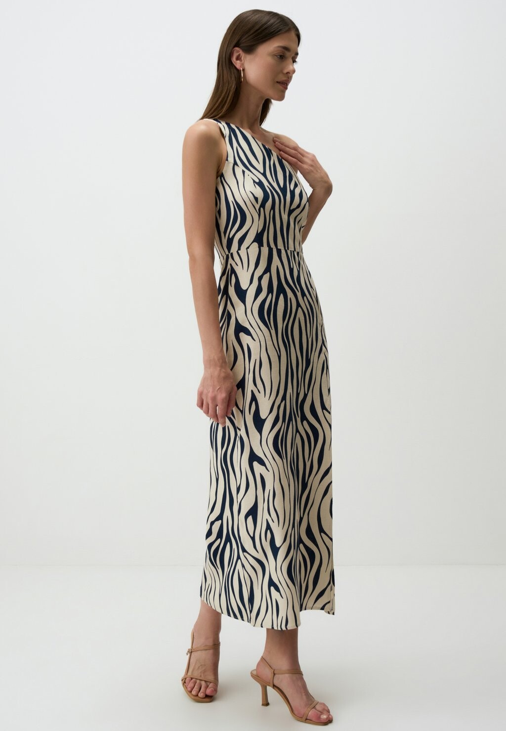 

Дневное платье STRAIGHT FIT ONE SHOULDERED MIDI Jimmy Key, темно-синий