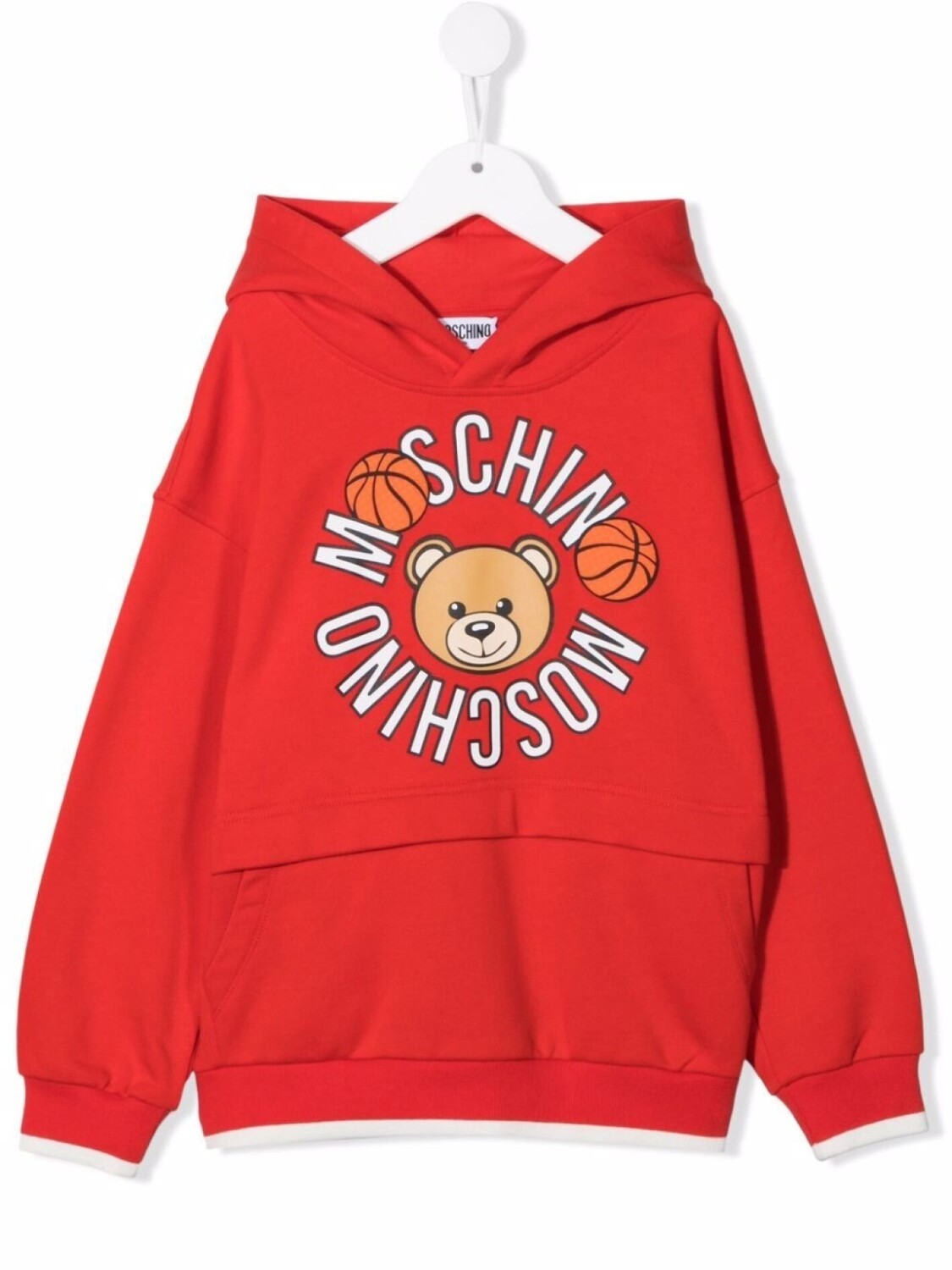 

Худи с логотипом Moschino Kids, красный