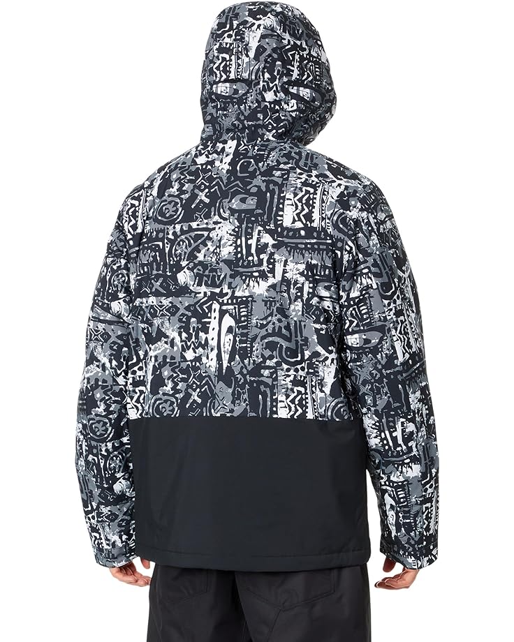 Куртка Quiksilver Snow Mission Printed Block Jacket, цвет Snow Heritage True Black