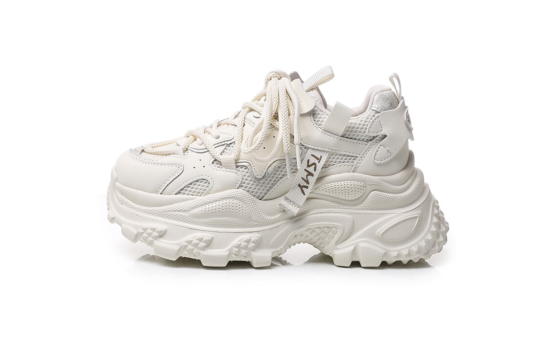 

Кроссовки POOQ Chunky Sneakers Women's Low-top, бежевый