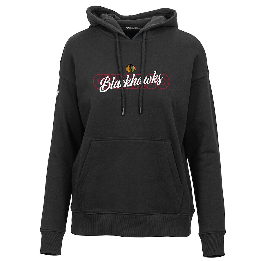 

Пуловер с капюшоном Levelwear Chicago Blackhawks, черный