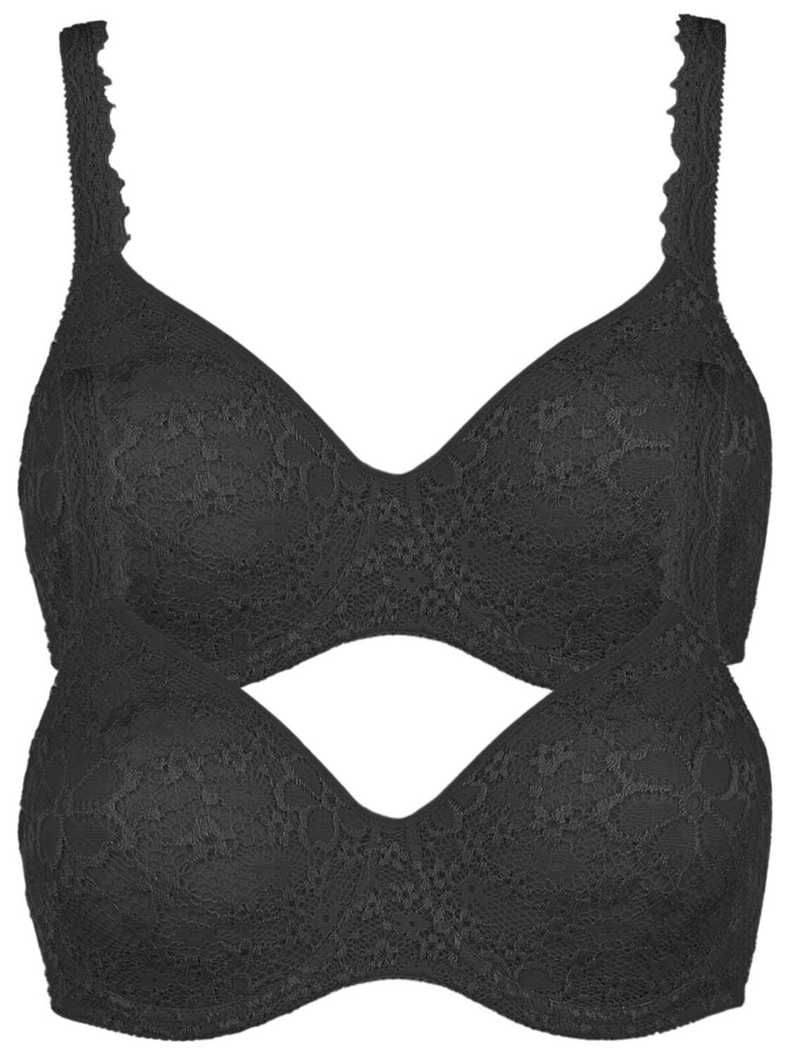 

Бюстгальтер с косточками Nina von C. 2er Pack Bügel BH, черный
