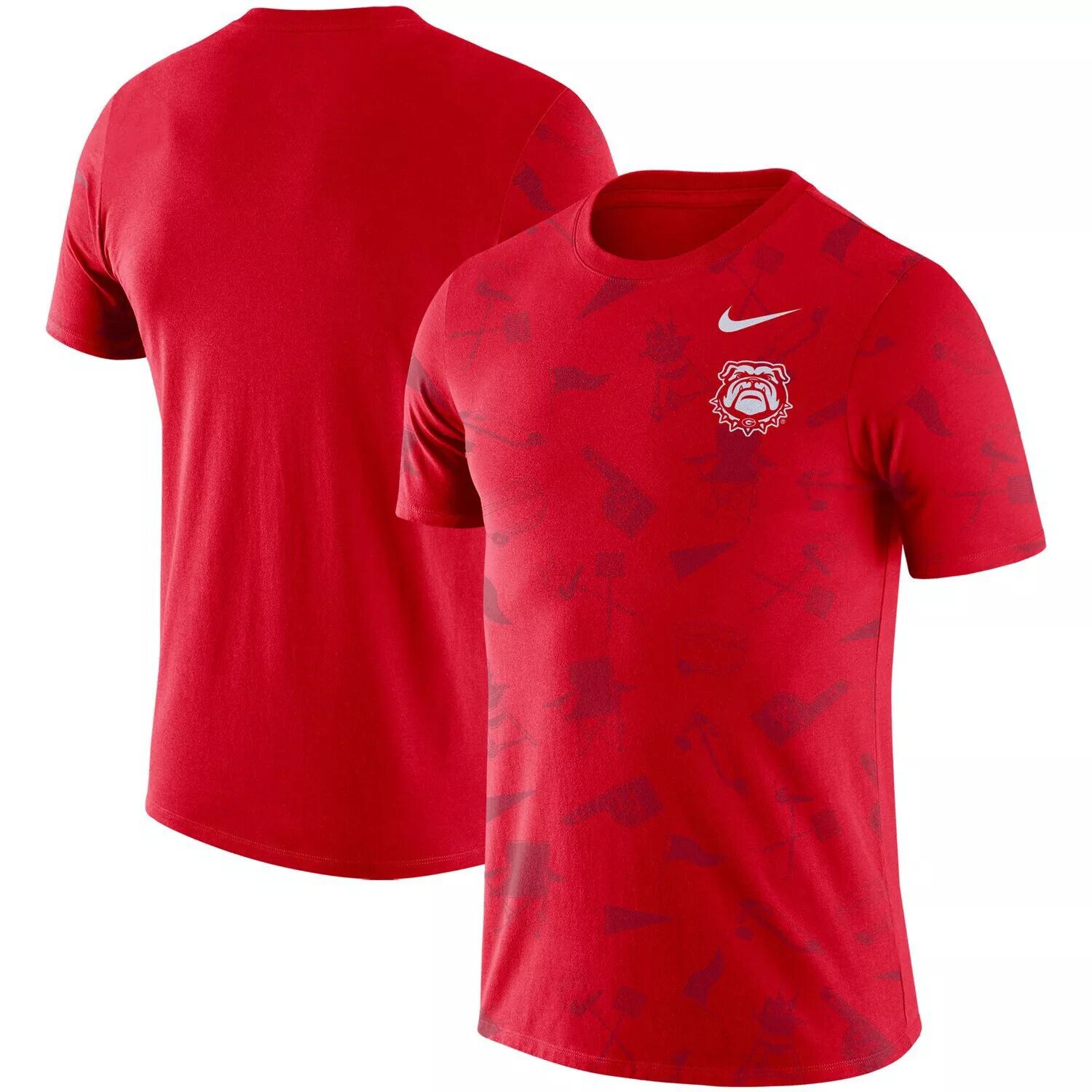 

Мужская футболка Nike Red Georgia Bulldogs с задней дверью