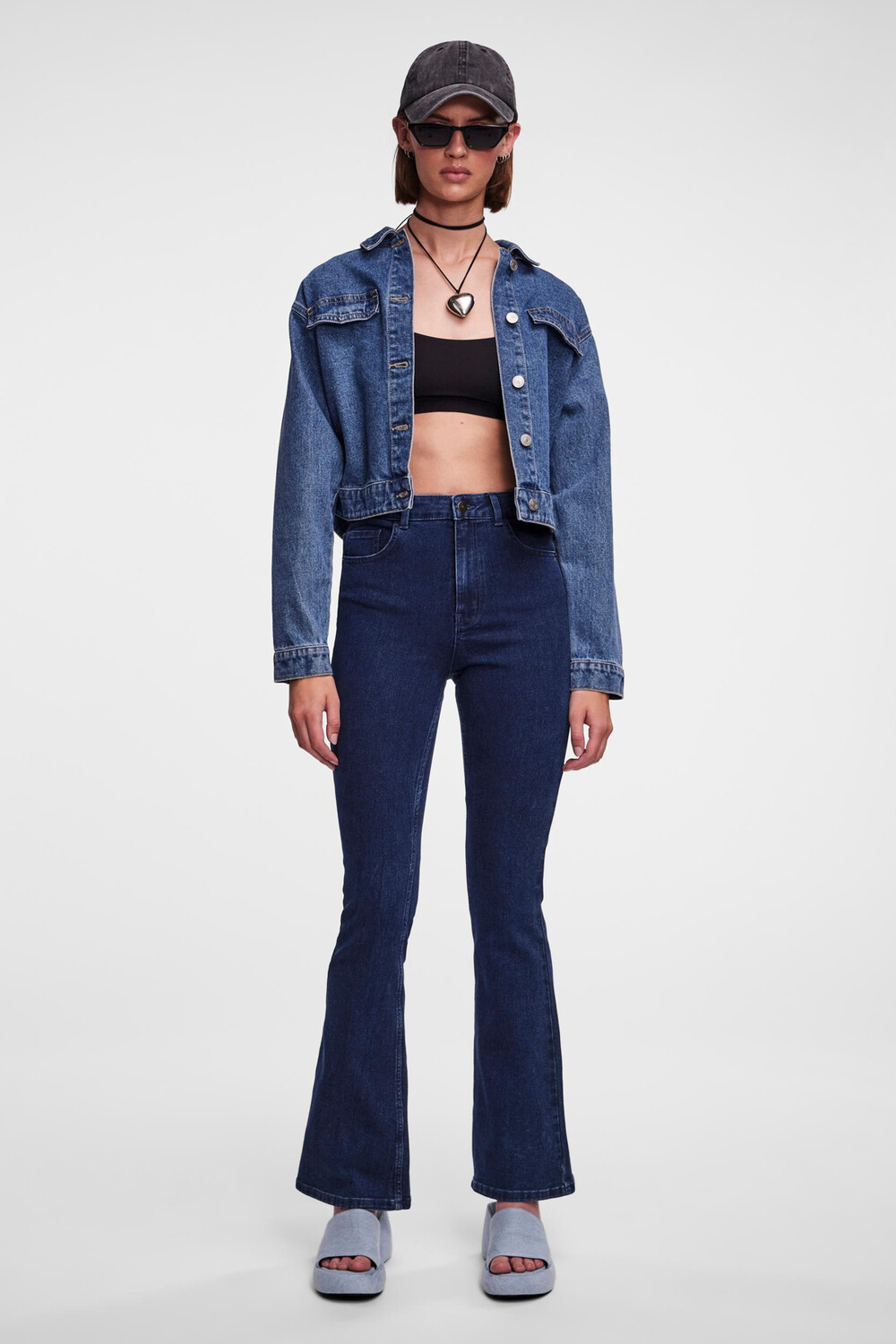 

Джинсы - Темно-синие - Bootcut PIECES, темно-синий