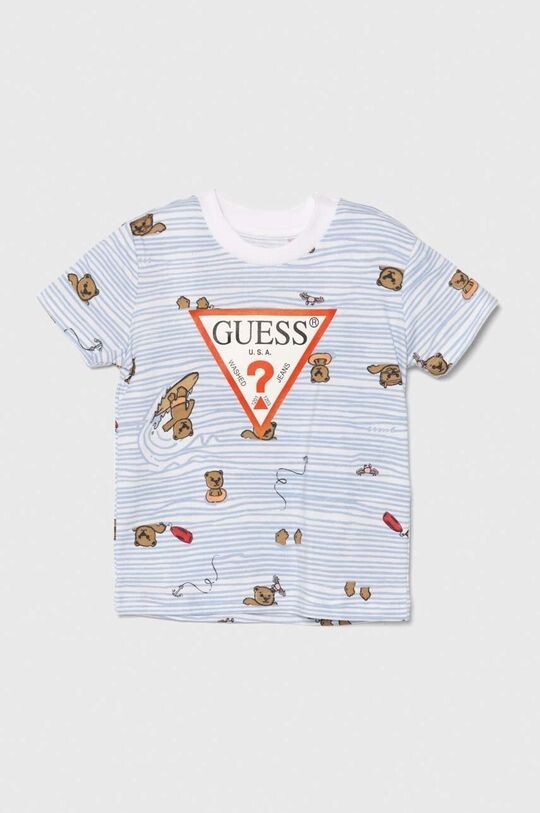 

Хлопковая футболка для детей Guess, синий