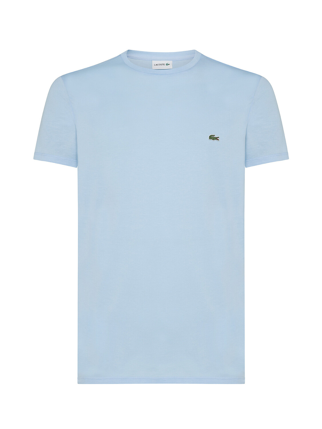 

Lacoste футболка с круглым вырезом из хлопкового трикотажа Pima, голубой, Синий