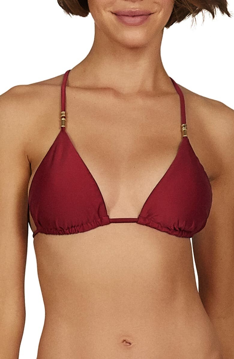

Твердый бикини-топ Lucy с треугольными чашечками VIX SWIMWEAR, красный