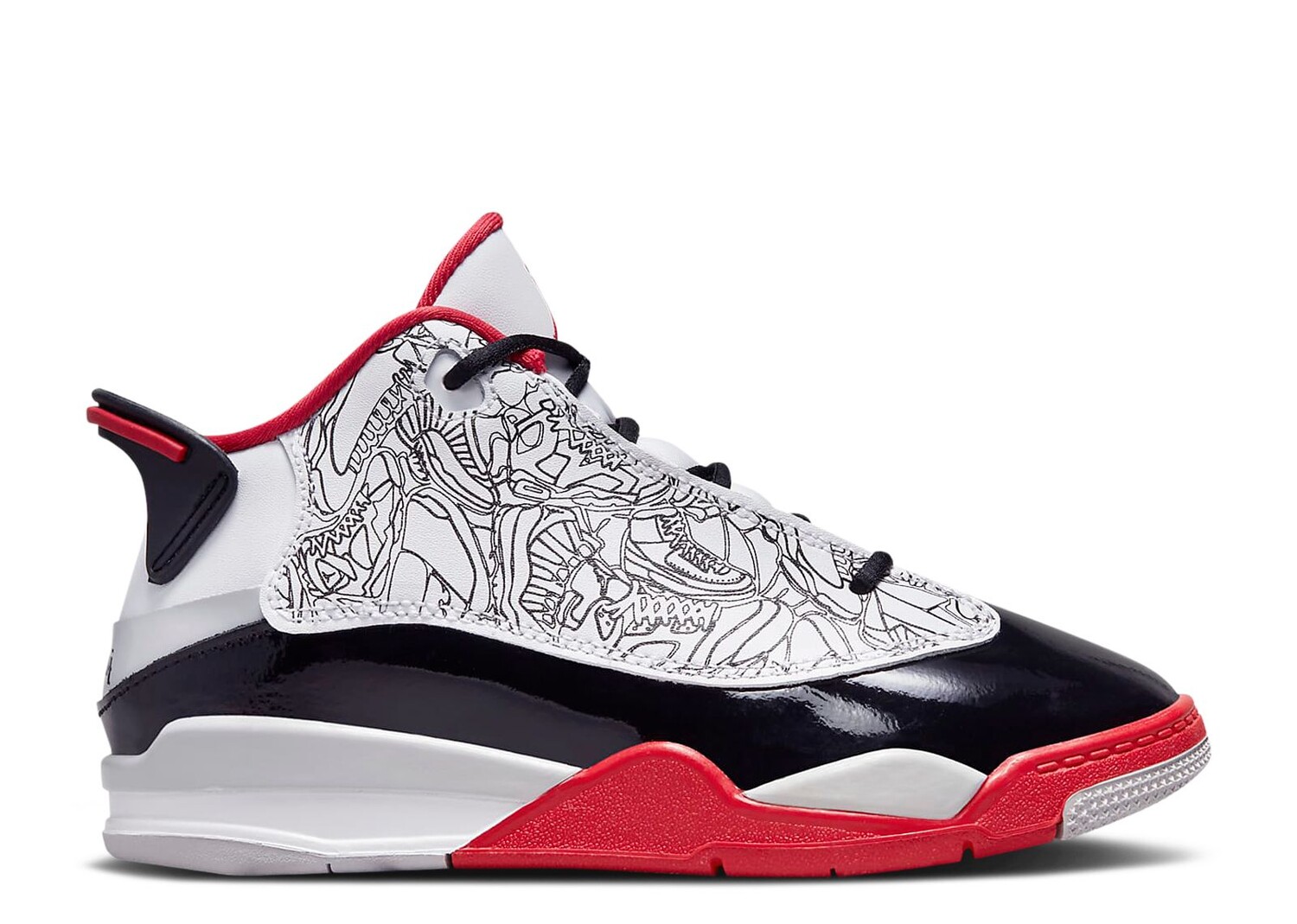 

Кроссовки Air Jordan Jordan Dub Zero Ps 'Varsity Red' 2022, белый