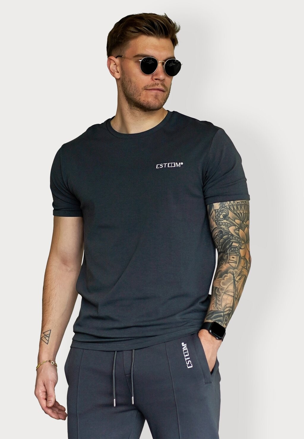 

Футболка базовая DISCREET ESTEEM, цвет anthracite
