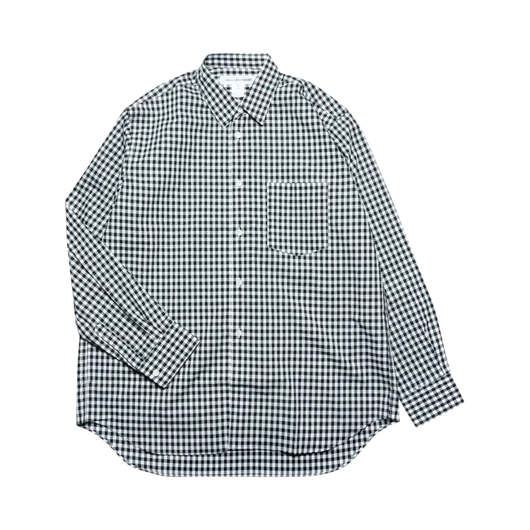 

Рубашка Comme Des Garçons SHIRT Comme des Garçons Wide Classic Gingham Check Long-Sleeve 'Black', черный