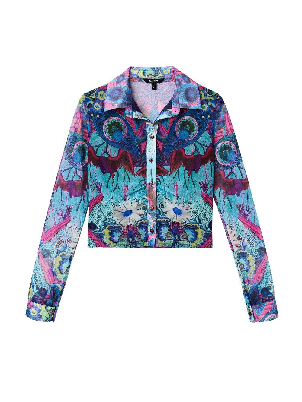 

Блузка Desigual Lua Lacroix, горечавка