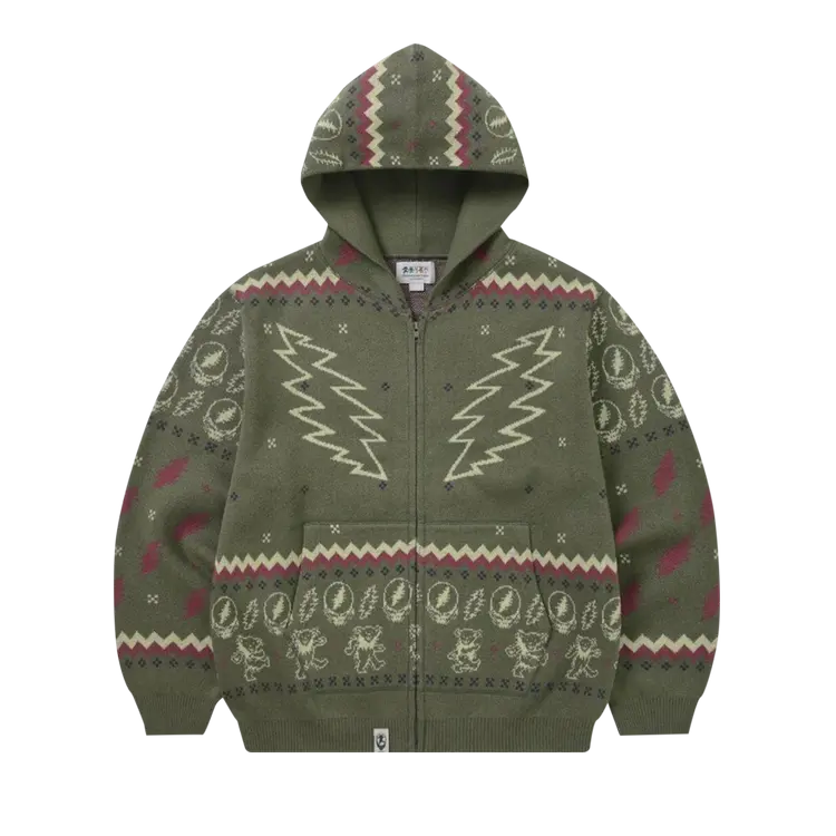 

Худи Thisisneverthat thisisneverthat x Grateful Dead Iconography Knit Zip 'Mud', серый