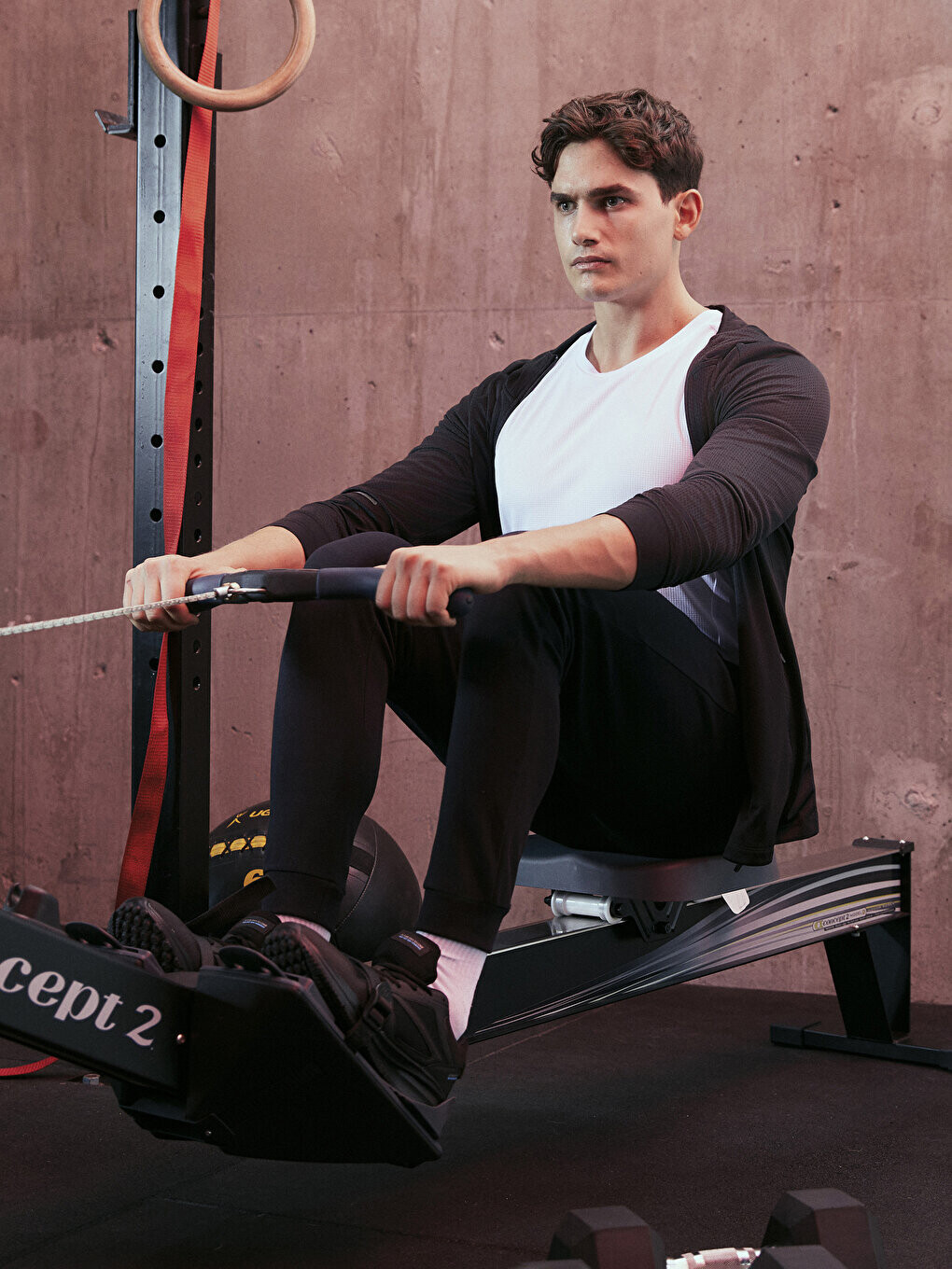 

Мужской спортивный кардиган Slim Fit с капюшоном LCW Casual, новый черный