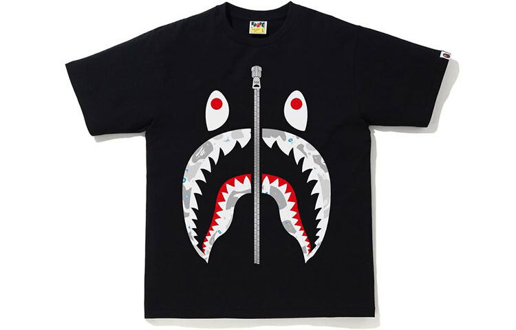 

Футболка Shark Series для мужчин A Bathing Ape, черный