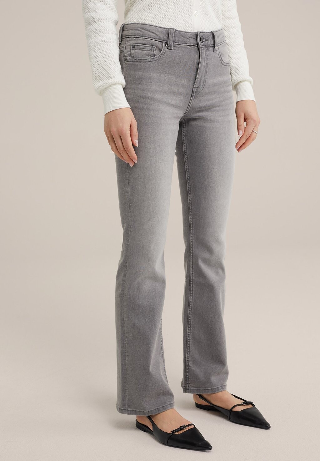 

Джинсы Bootcut WE Fashion, серый