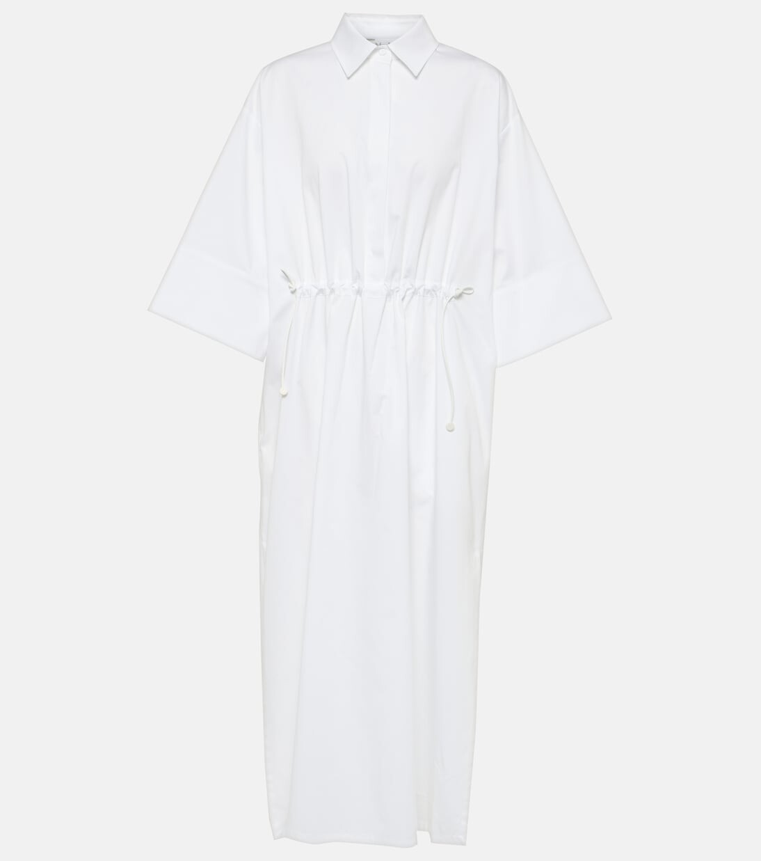 

Платье-рубашка миди eulalia из смесового хлопка Max Mara, белый