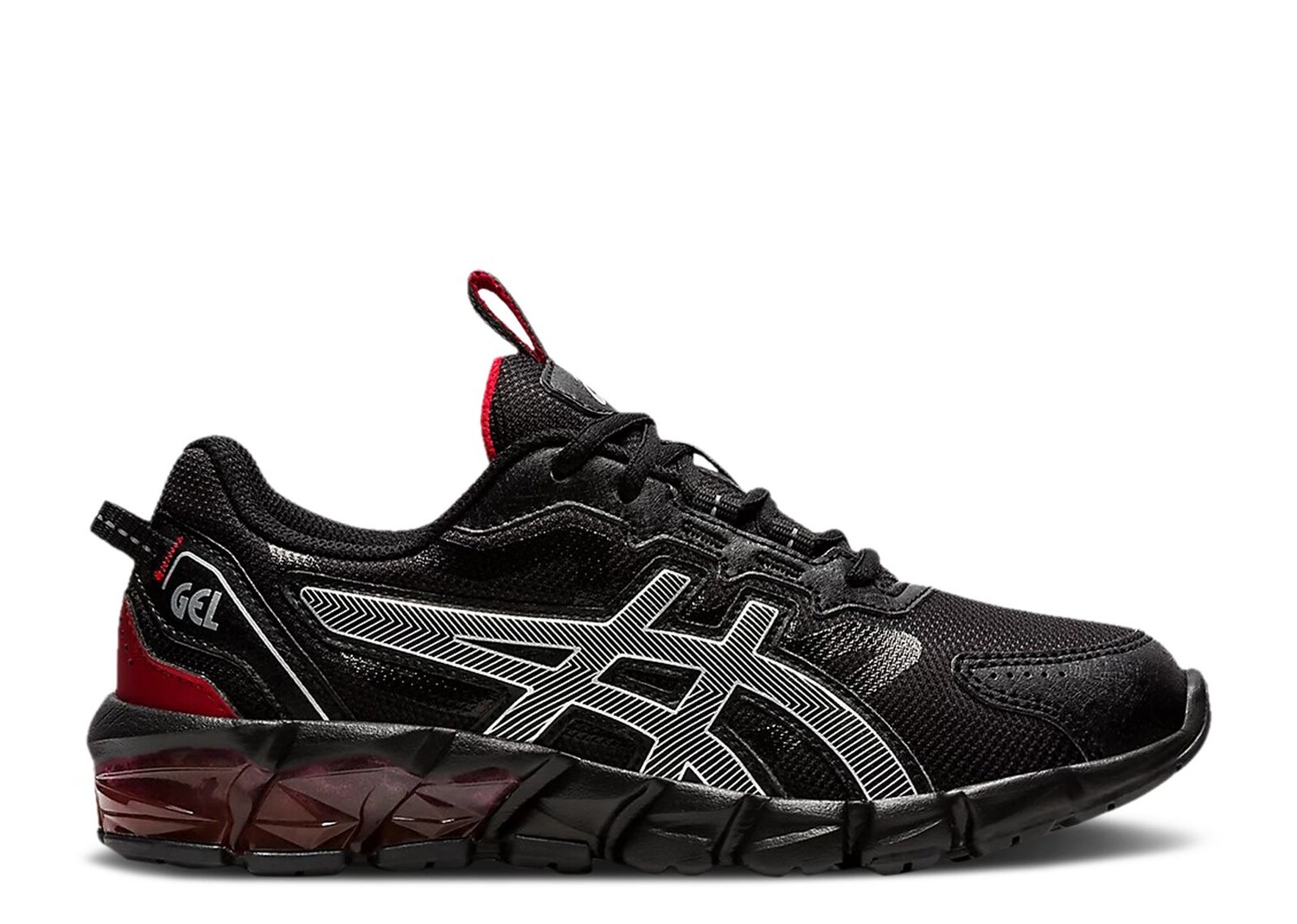 Кроссовки ASICS Gel Quantum 9 3 Gs 'Black Classic Red', черный кроссовки gel quantum 90 3 black classic red asics черный