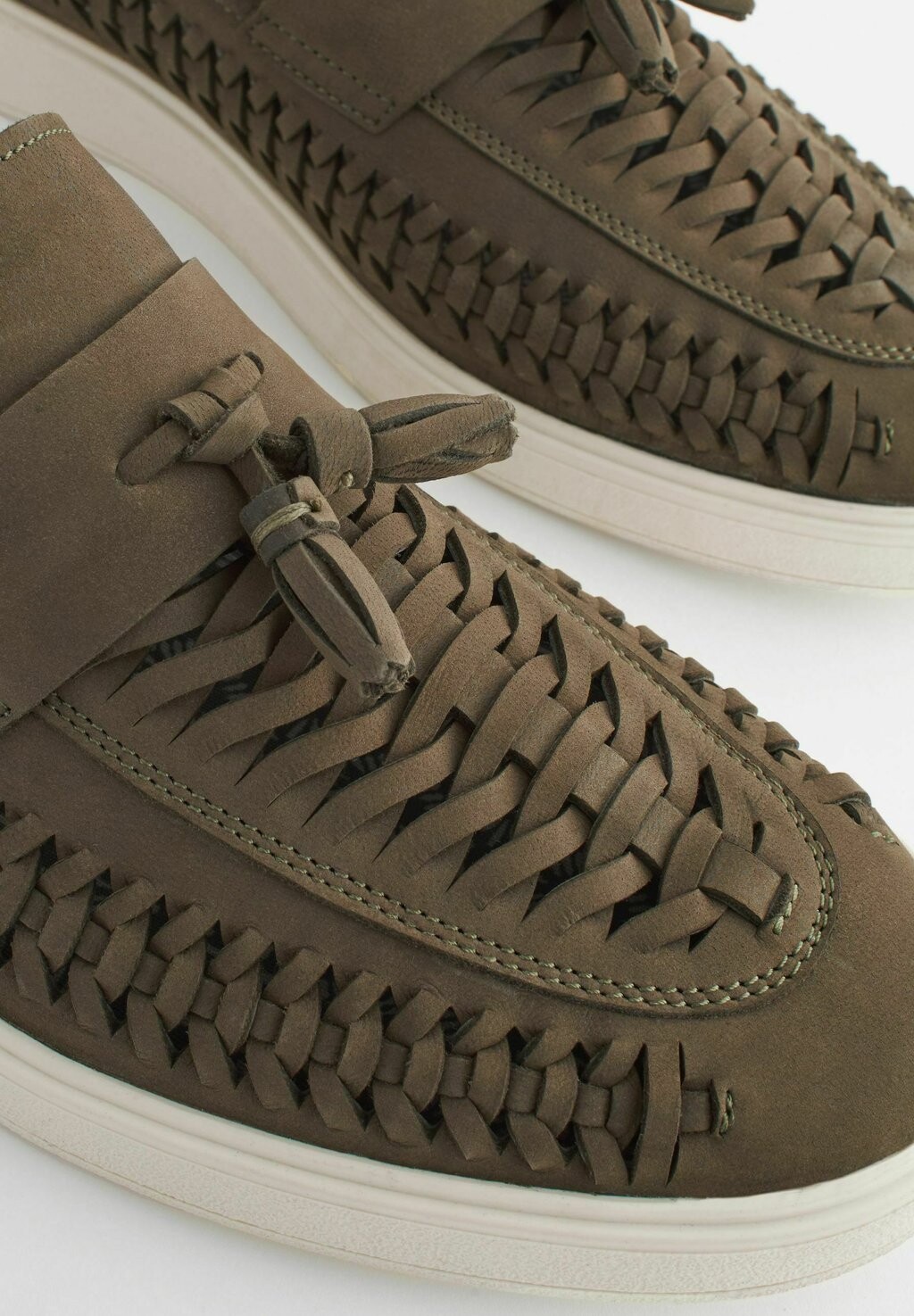 

Слипоны Tassel Regular Fit Next, зеленый хаки