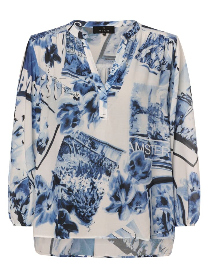 

Блуза monari nshirt, цвет blau weiß