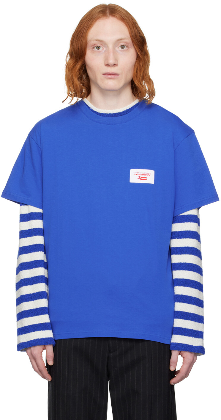 

Футболка с синей этикеткой Charles Jeffrey Loverboy