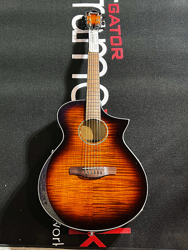 Акустическая гитара Ibanez 6-String AEW Acoustic/Electric Guitar - Amber Sunburst High Gloss