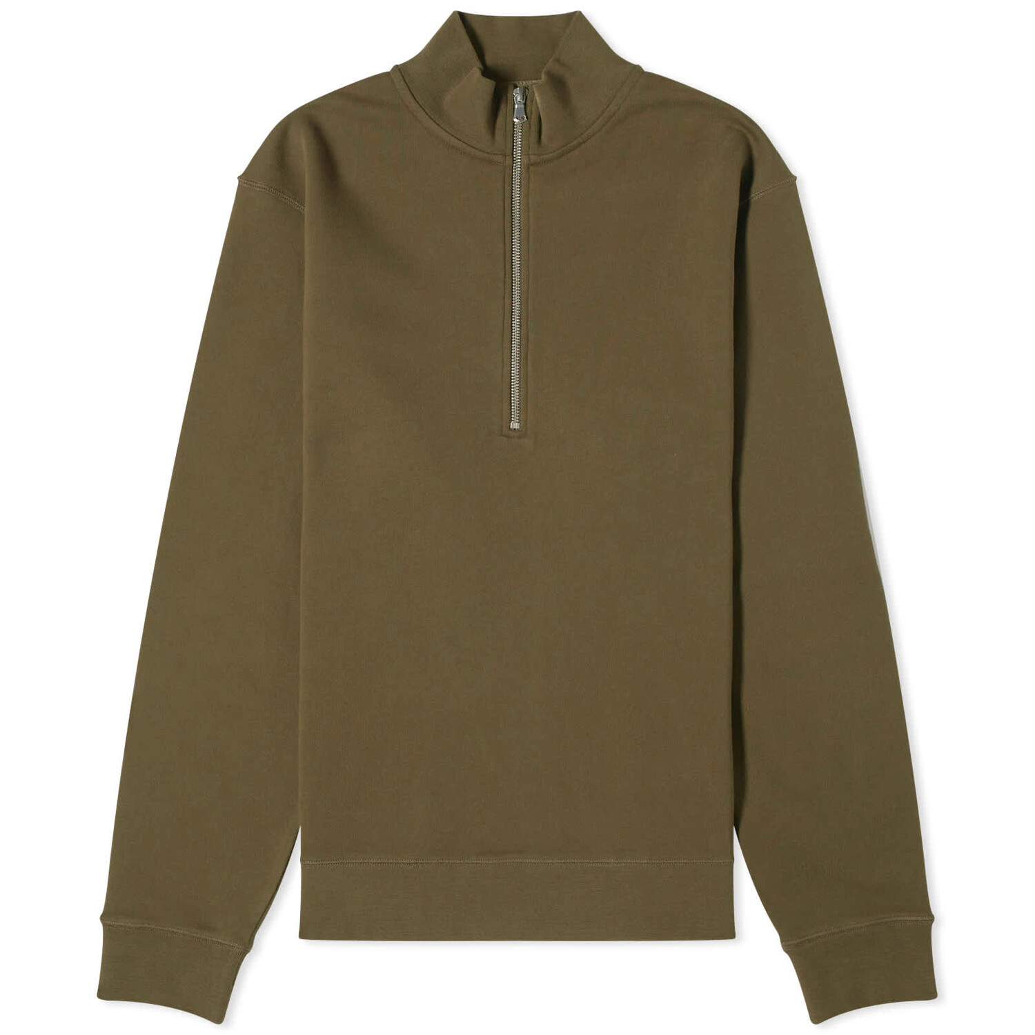 

Свитер Sunspel Loopback Half Zip, темно-оливковый, Зеленый, Свитер Sunspel Loopback Half Zip, темно-оливковый
