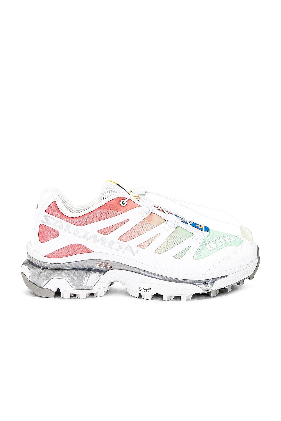 

Кроссовки Salomon XT-4 OG, цвет White, Green Ash, & Coral, Белый