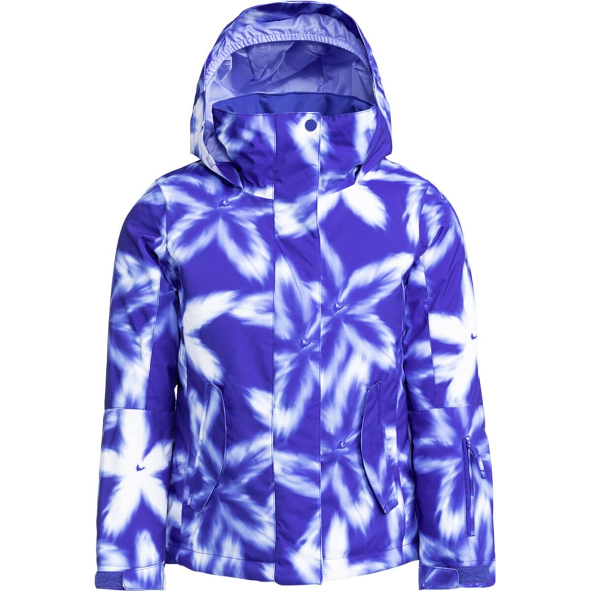 Куртка с принтом jetty girl – для девочек Roxy, цвет bluing frozen flower