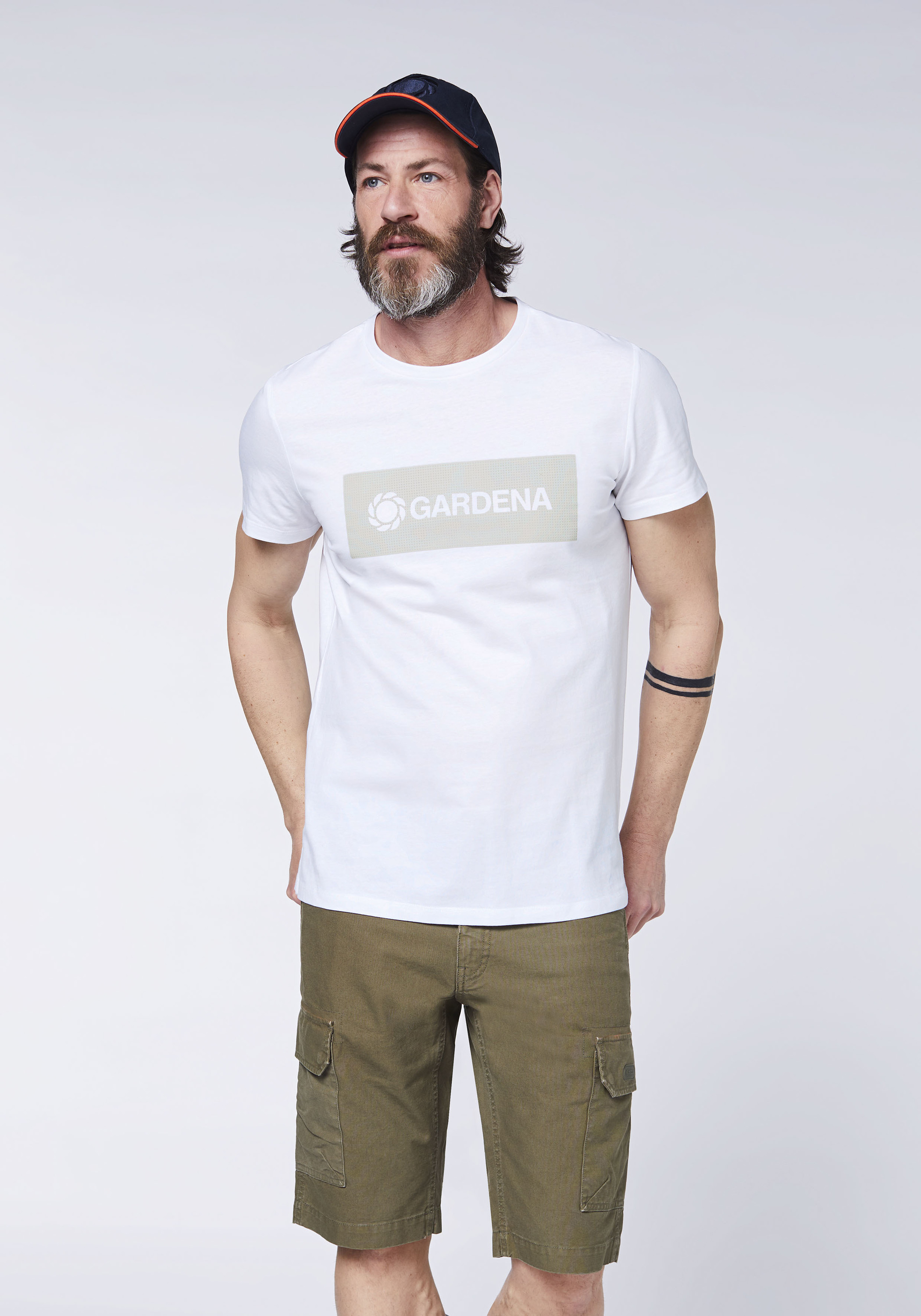 Рубашка Gardena T Shirt, белый турбодождеватель gardena 8201 выдвижной t 100