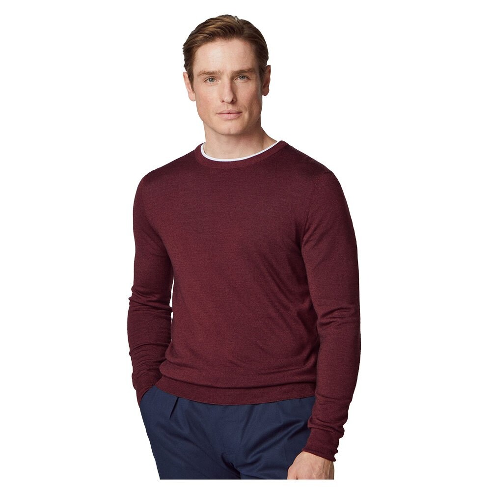 

Свитер Hackett Merino Silk Crew Neck, красный