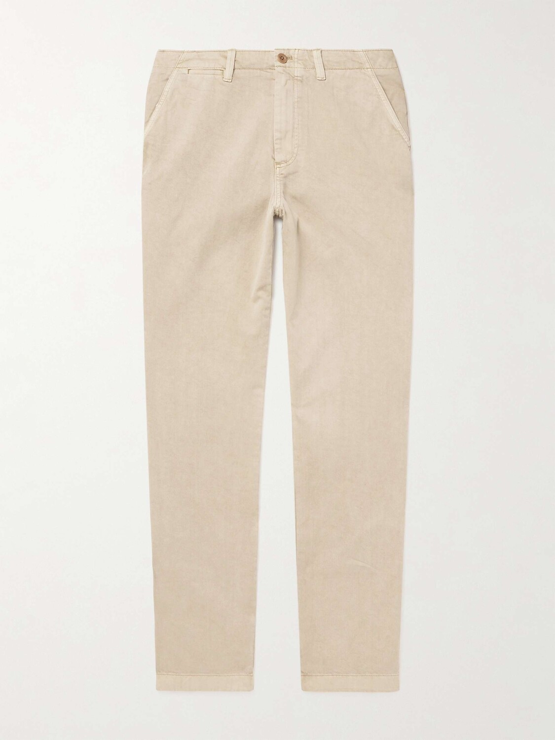 

Брюки прямого кроя Nomad Slim-Fit из органического хлопка, окрашенного в готовом виде Outerknown, бежевый