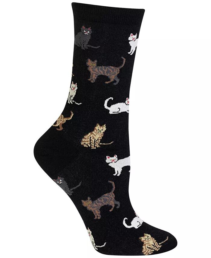 

Женские модные носки для кошек Hot Sox, черный