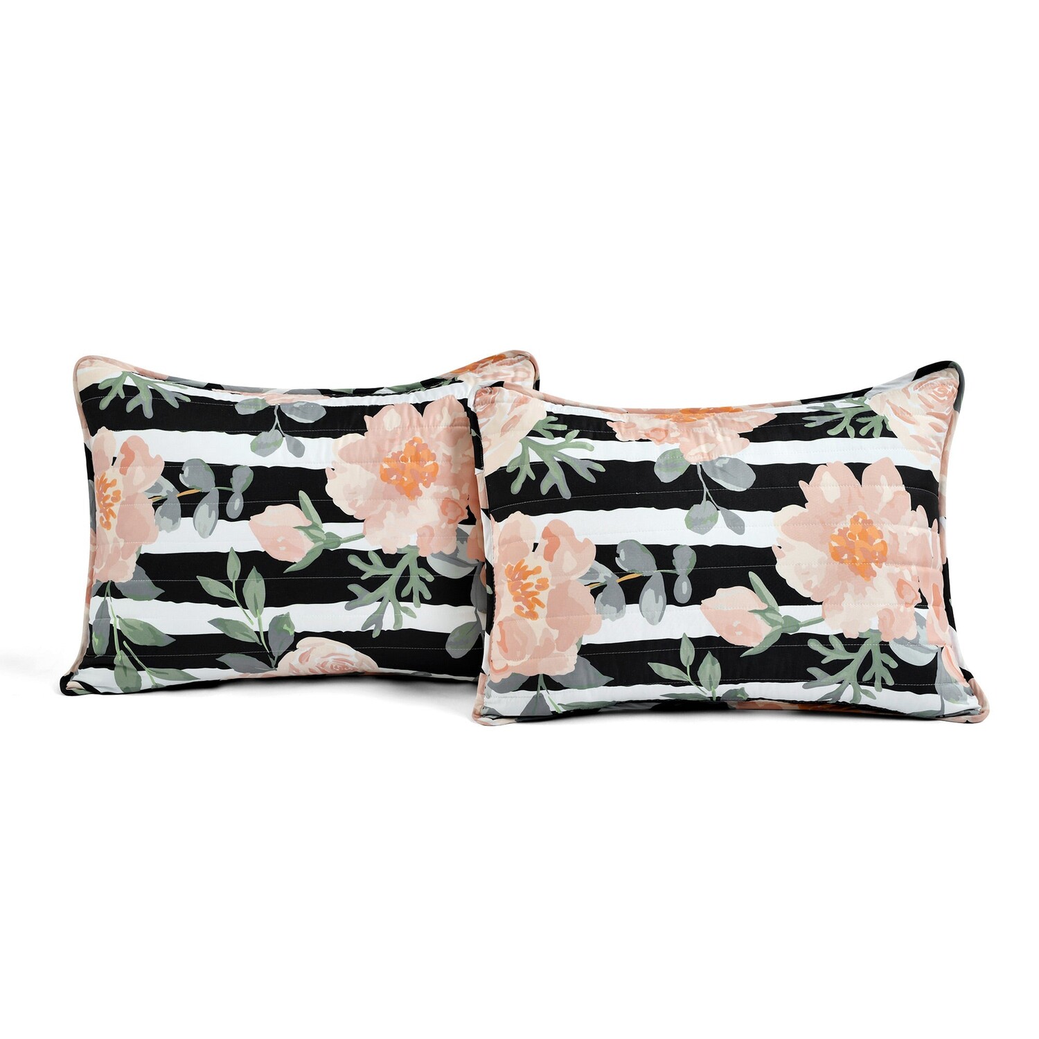

Комплект одеял Amara с акварельными розами Lush Decor, цвет Black_Dusty Rose