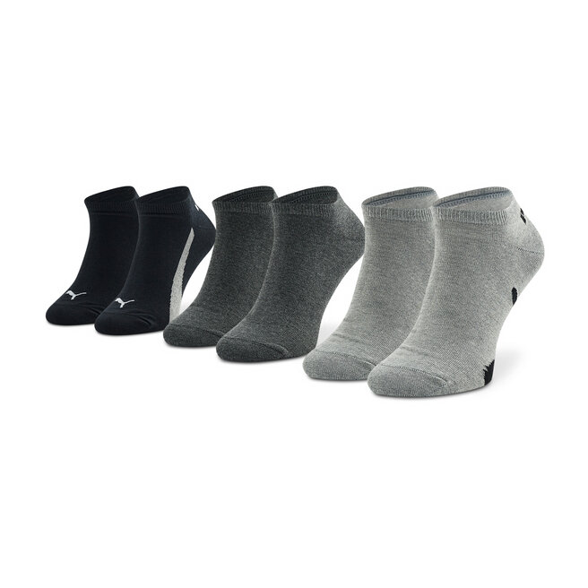 Носки Puma Lifestyle, 3 шт, серый/черный