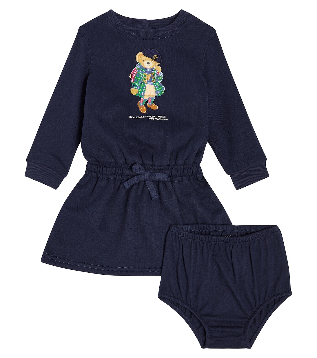 

Комплект из платья и шароваров baby polo bear Polo Ralph Lauren, синий