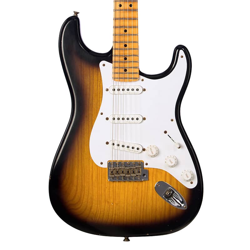 виниловая пластинка clapton eric journeyman 0093624968849 Электрогитара Fender Custom Shop Eric Clapton Stratocaster Journeyman Relic - 2 Tone Sunburst - Custom Artist Series Signature Model Electric Guitar - NEW!