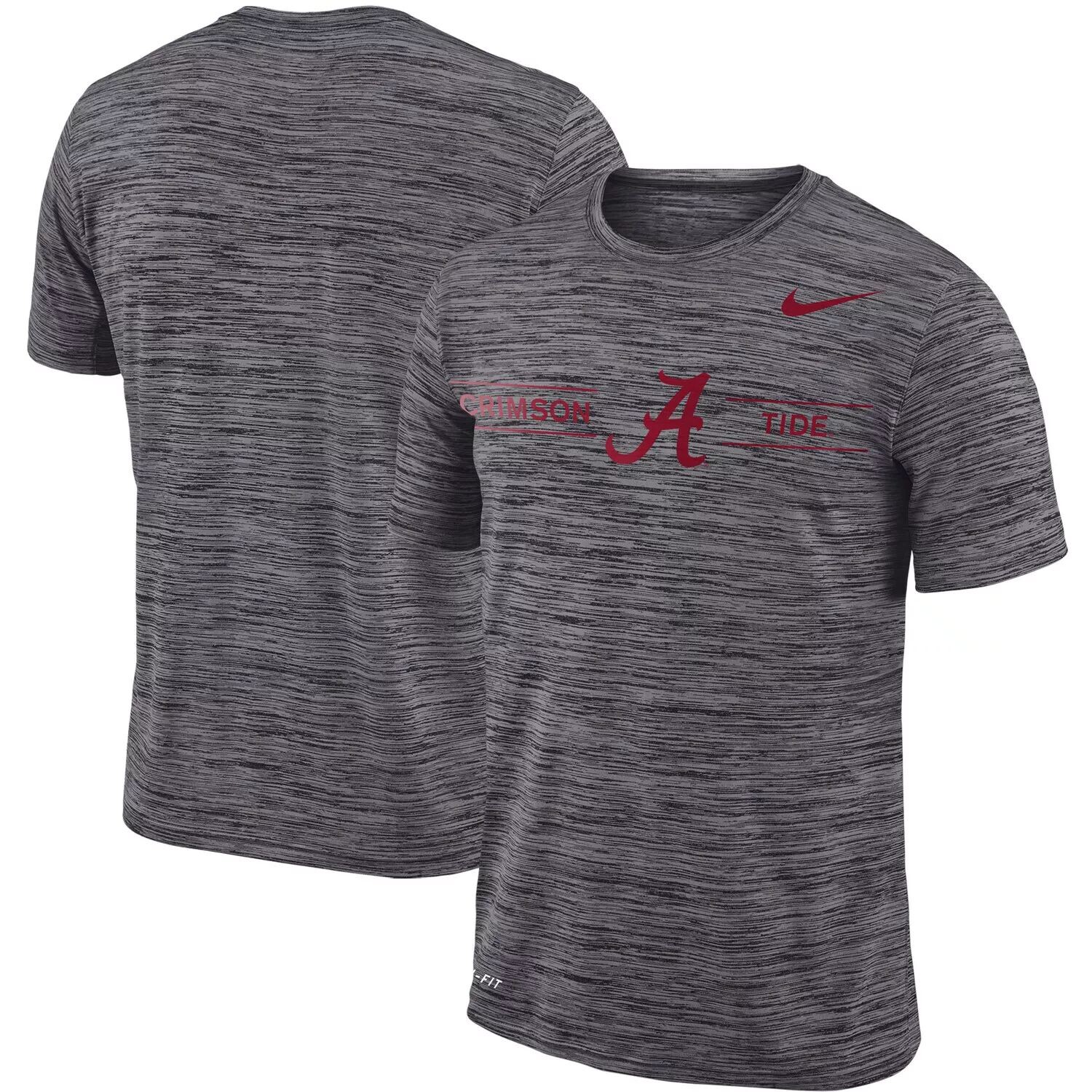 

Мужская серая футболка Nike Alabama Crimson Tide Velocity Sideline Legend Performance