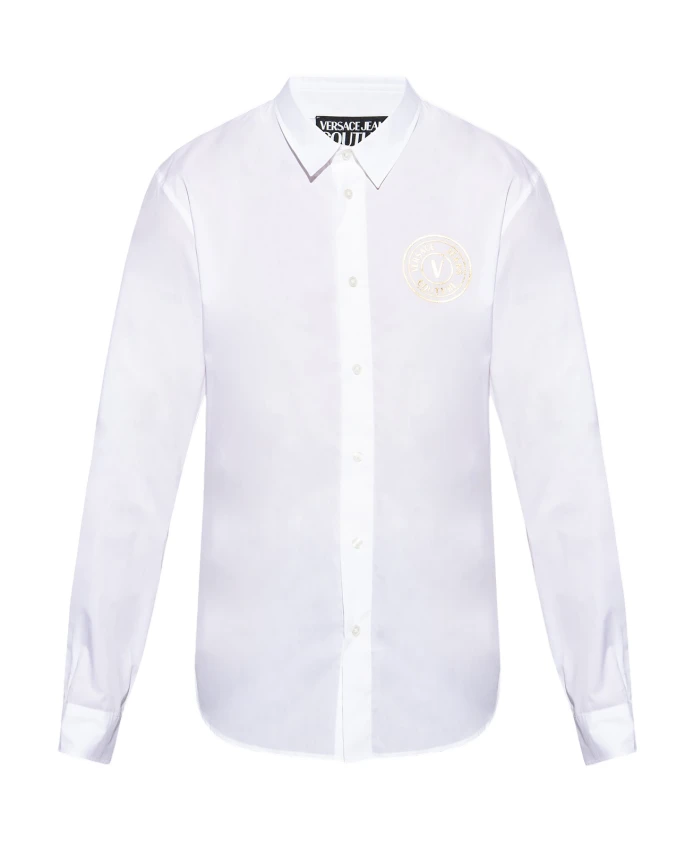 

Рубашка с логотипом Versace Jeans Couture, белый