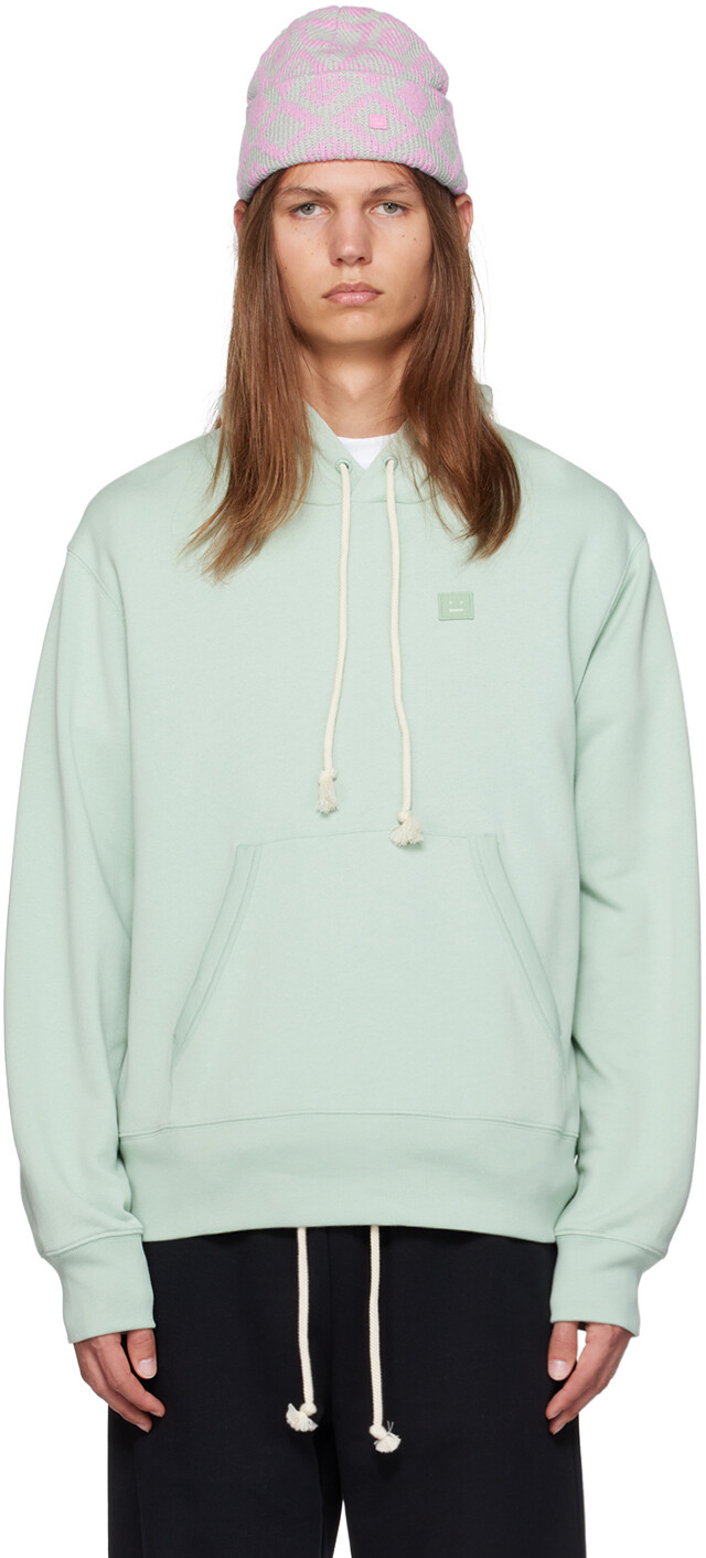 

Мягкая толстовка с зелеными нашивками Acne Studios, Зеленый