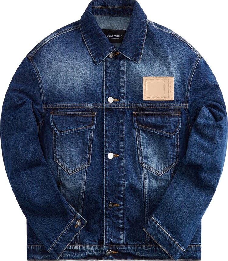 

Куртка A-Cold-Wall* Logo Print Denim 'Vintage Wash', синий