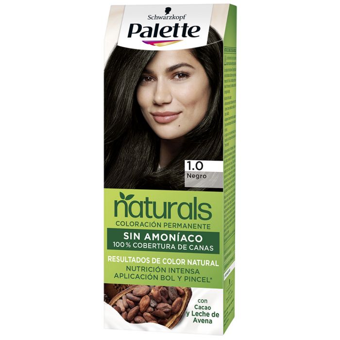 Краска для волос Palette Naturals Coloración Permanente Sin Amoniaco Palette, 1.0 Negro sch palette naturals краска для волос 1 0 черный 110 мл