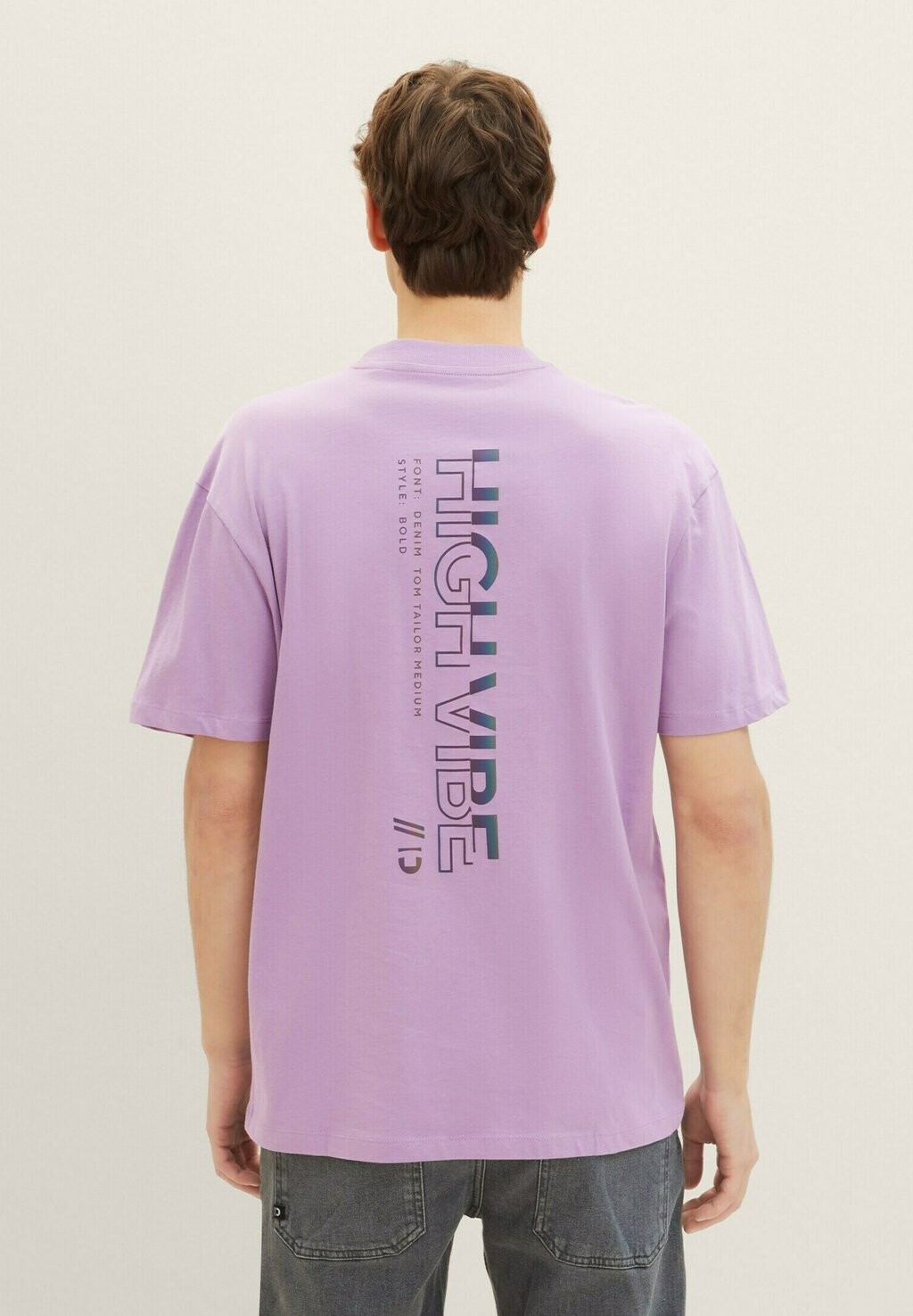 

Футболка с принтом TOM TAILOR DENIM, цвет blurry purple