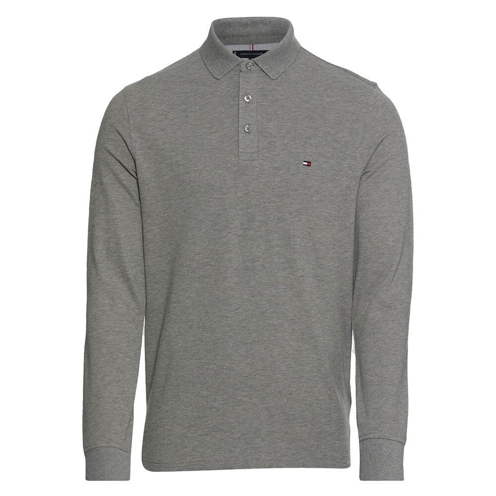

Поло с длинным рукавом Tommy Hilfiger Ml, серый