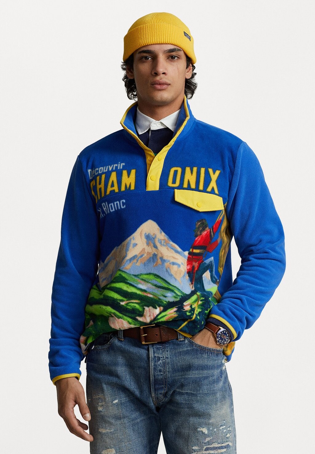 

Флисовая толстовка Long Sleeve Polo Ralph Lauren, цвет blue saturn
